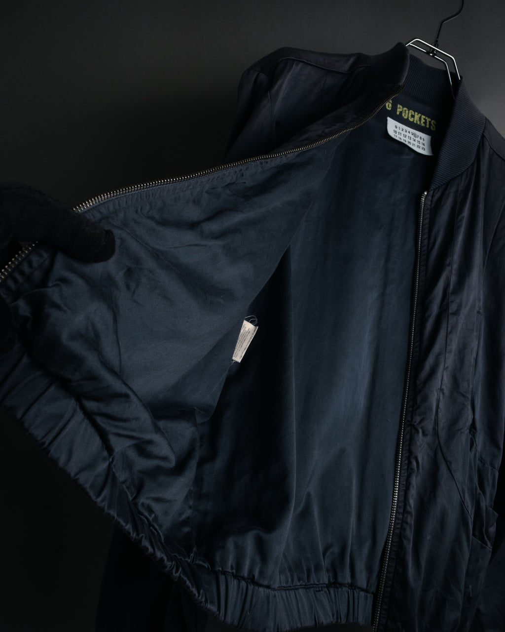–SPECIAL– “Maison Martin Margiela” 2000’s 6 pockets garment dyed bomber jacket