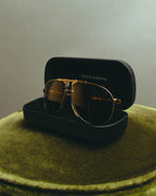 “Dolce&Gabbana” 00’s-10’s Gold metal aviator sunglasses