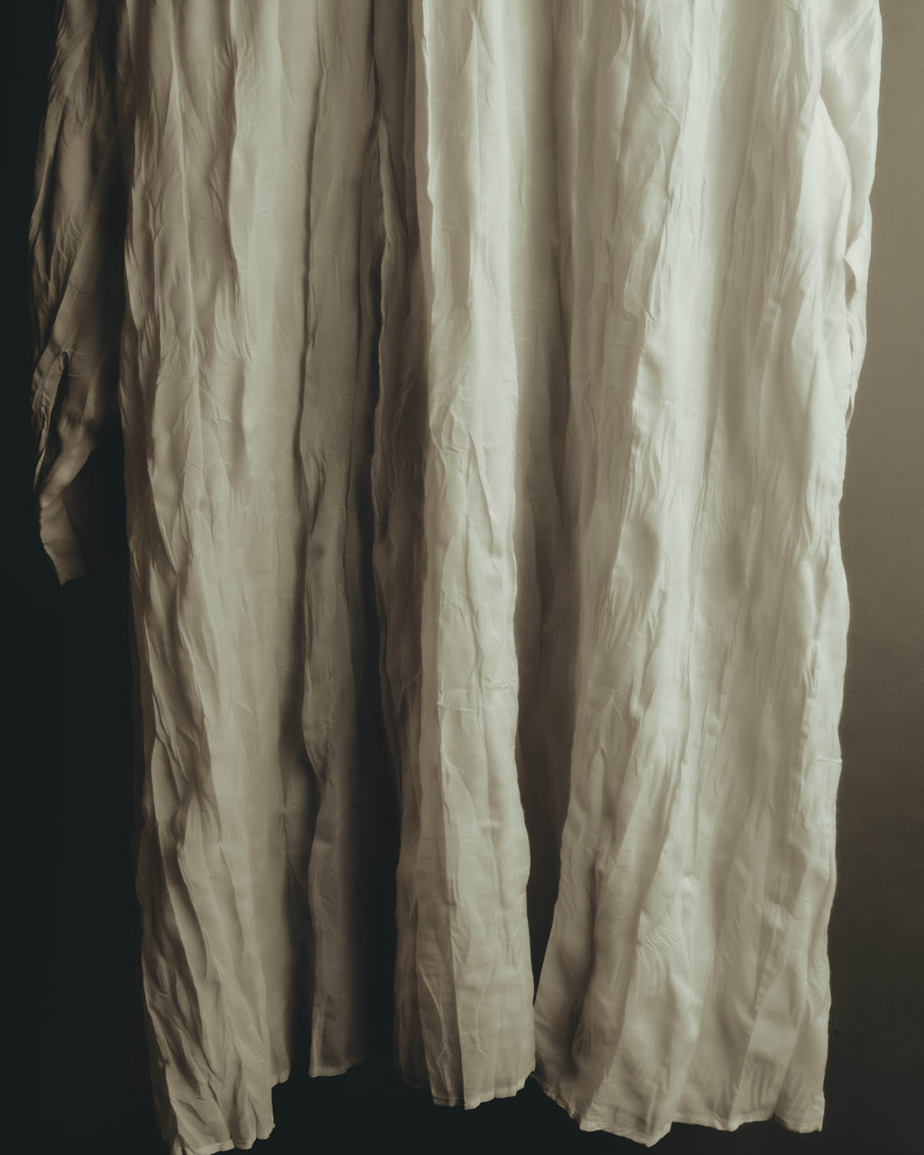 "PLEATS PLEASE ISSEY MIYAKE" 00's-10's Twist pleated long shirt dress