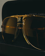 “Dolce&Gabbana” 00’s-10’s Gold metal aviator sunglasses