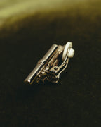 "CELINE" 80's-90's Sculptural rhinestone clip on earrings
