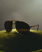 “Dolce&Gabbana” 00’s-10’s Gold metal aviator sunglasses