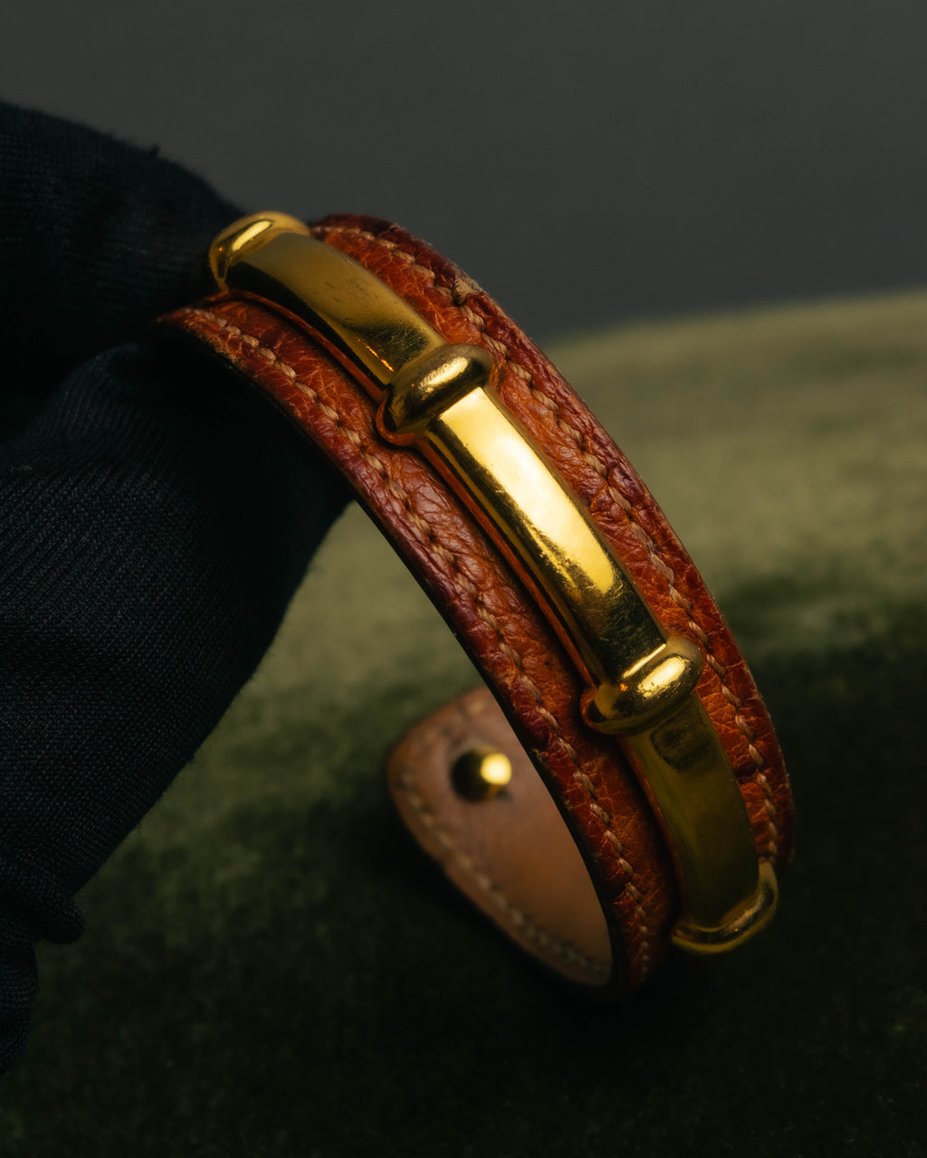 “HERMÈS” 90’s-00’s Agatha leather bracelet