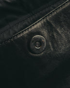 "iM MIYAKE DESIGN STUDIO" 80's-90's Glossy pebbled top handle briefcase
