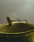 “Dolce&Gabbana” 00’s-10’s Gold metal aviator sunglasses
