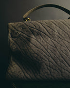 "KRISTAR CROCO" 70's-80's Exotic leather top handle handbag