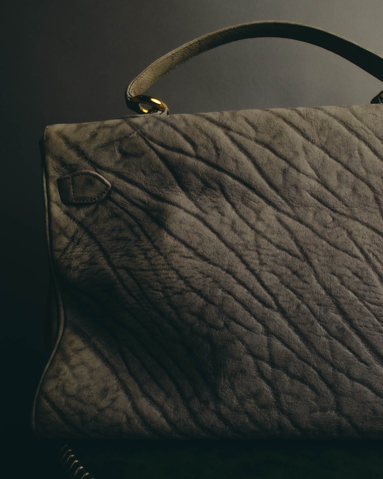 "KRISTAR CROCO" 70's-80's Exotic leather top handle handbag