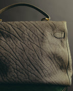 "KRISTAR CROCO" 70's-80's Exotic leather top handle handbag