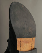 "CELINE" 2010's Triomphe leather lace up ankle boots