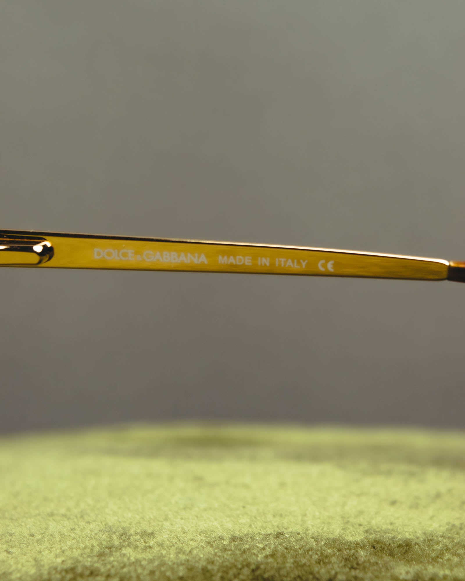 “Dolce&Gabbana” 00’s-10’s Gold metal aviator sunglasses