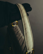 "KRISTAR CROCO" 70's-80's Exotic leather top handle handbag