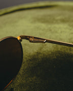 “Dolce&Gabbana” 00’s-10’s Gold metal aviator sunglasses