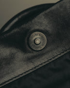 "iM MIYAKE DESIGN STUDIO" 80's-90's Glossy pebbled top handle briefcase