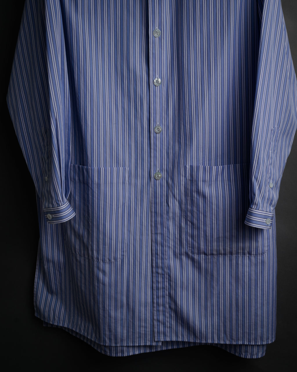 –SPECIAL– “GUCCI” 2016 embellished collar striped long shirt