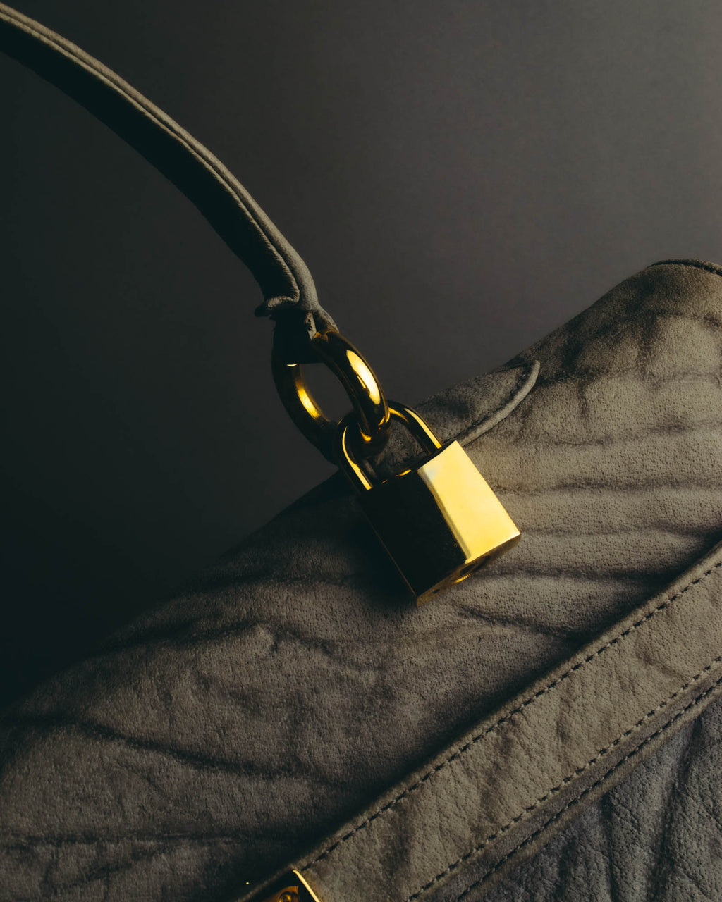 "KRISTAR CROCO" 70's-80's Exotic leather top handle handbag