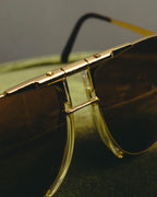 “Dolce&Gabbana” 00’s-10’s Gold metal aviator sunglasses