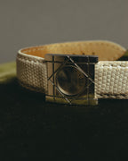 "Christian Dior" 90's-00's Elegant square dress watch