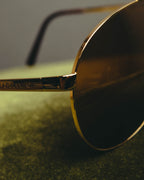 “Dolce&Gabbana” 00’s-10’s Gold metal aviator sunglasses