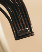 "PHILIPPE AUDIBERT" Sculptural silver tone cuff bracelet