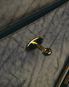"KRISTAR CROCO" 70's-80's Exotic leather top handle handbag