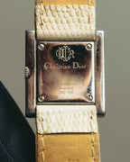 "Christian Dior" 90's-00's Elegant square dress watch