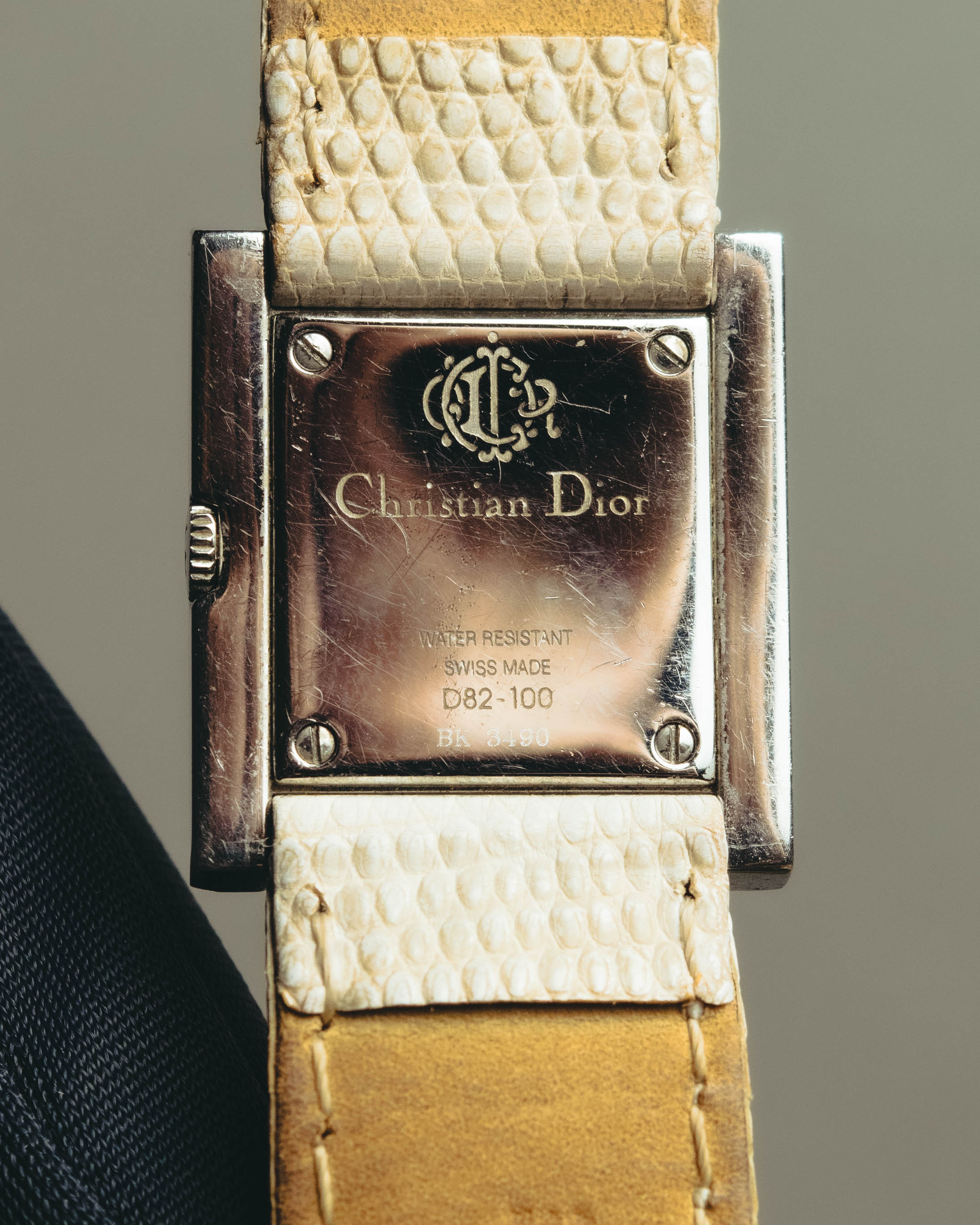 "Christian Dior" 90's-00's Elegant square dress watch