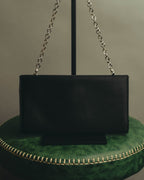 "Salvatore Ferragamo" 90's-00's Elegant gancini chain shoulder handbag