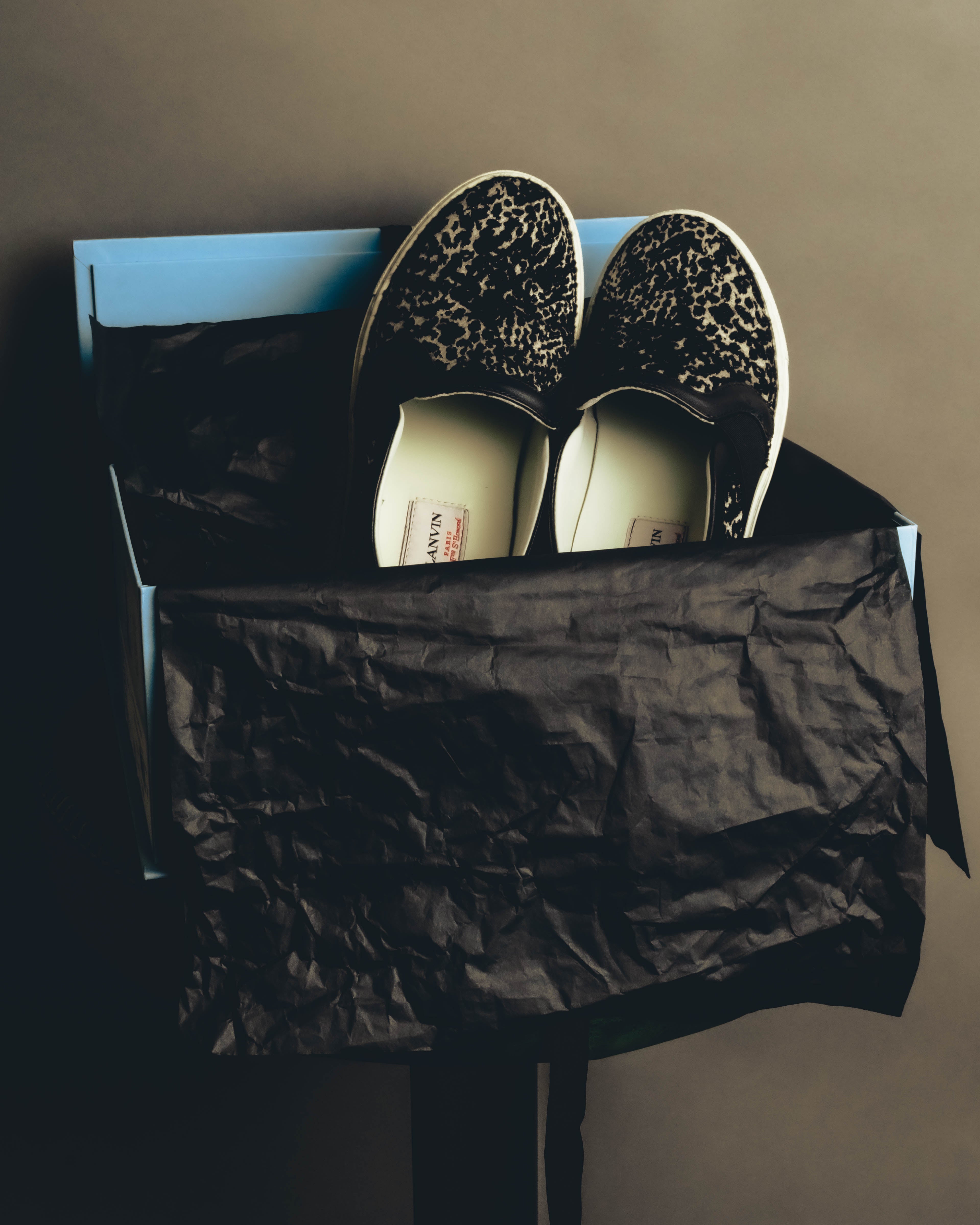 "LANVIN" 2010's Jacquard slip-on sneakers