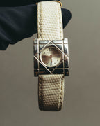 "Christian Dior" 90's-00's Elegant square dress watch