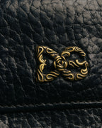 “DOLCE&GABBANA” 00’s-10’s rose DG leather wallet