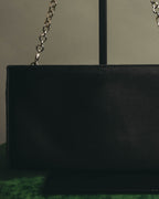 "Salvatore Ferragamo" 90's-00's Elegant gancini chain shoulder handbag