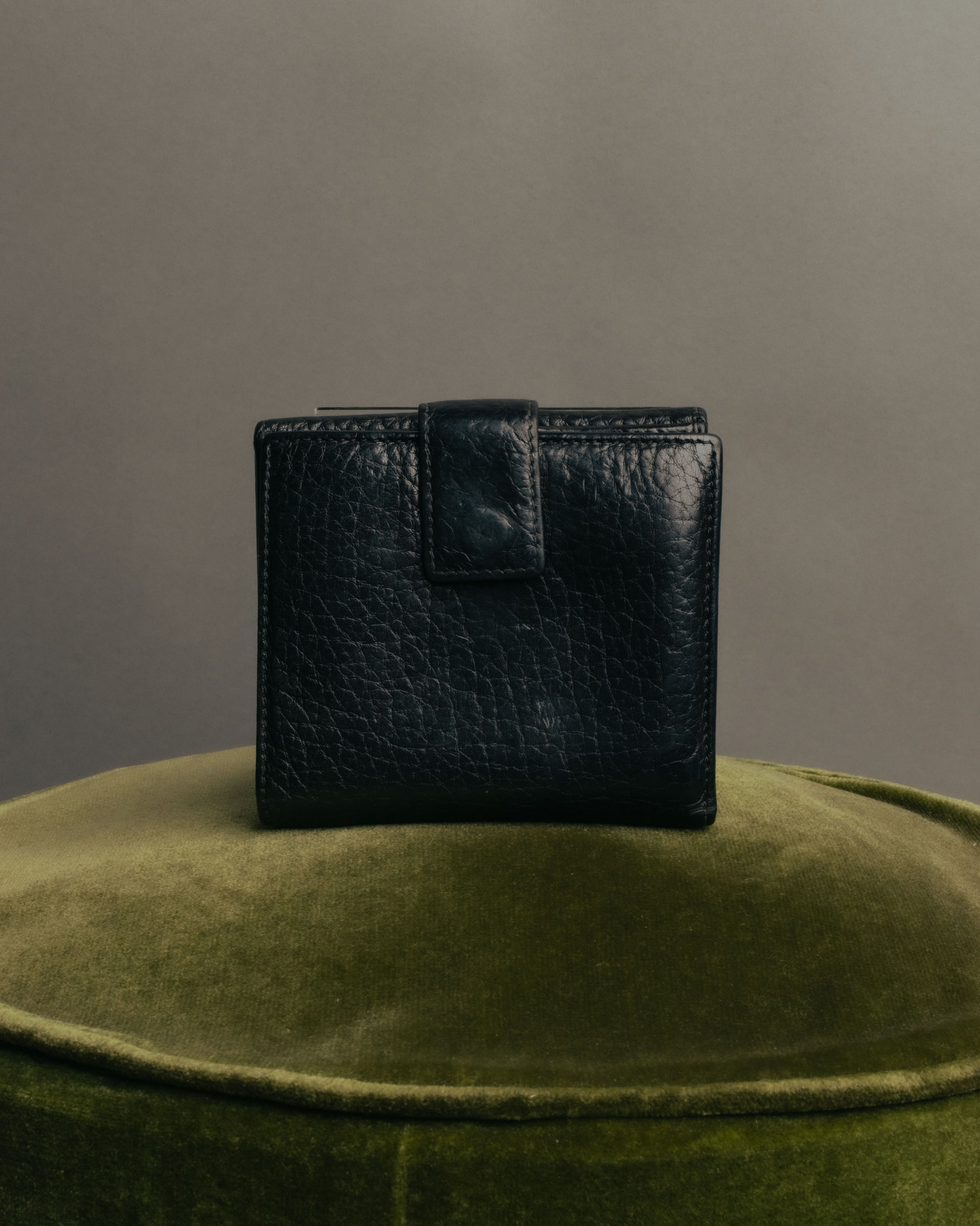 “DOLCE&GABBANA” 00’s-10’s rose DG leather wallet