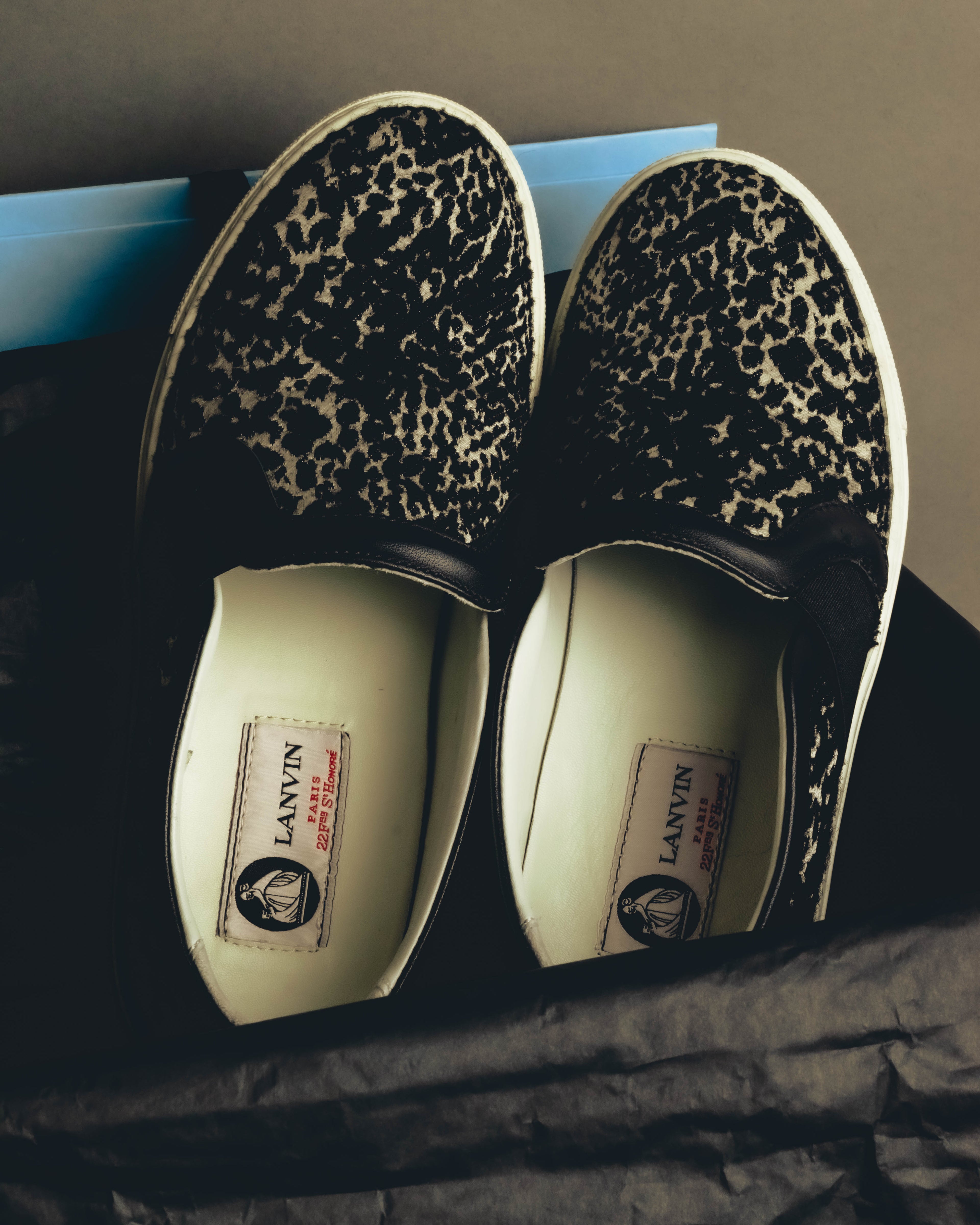"LANVIN" 2010's Jacquard slip-on sneakers