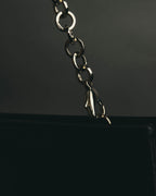 "Salvatore Ferragamo" 90's-00's Elegant gancini chain shoulder handbag