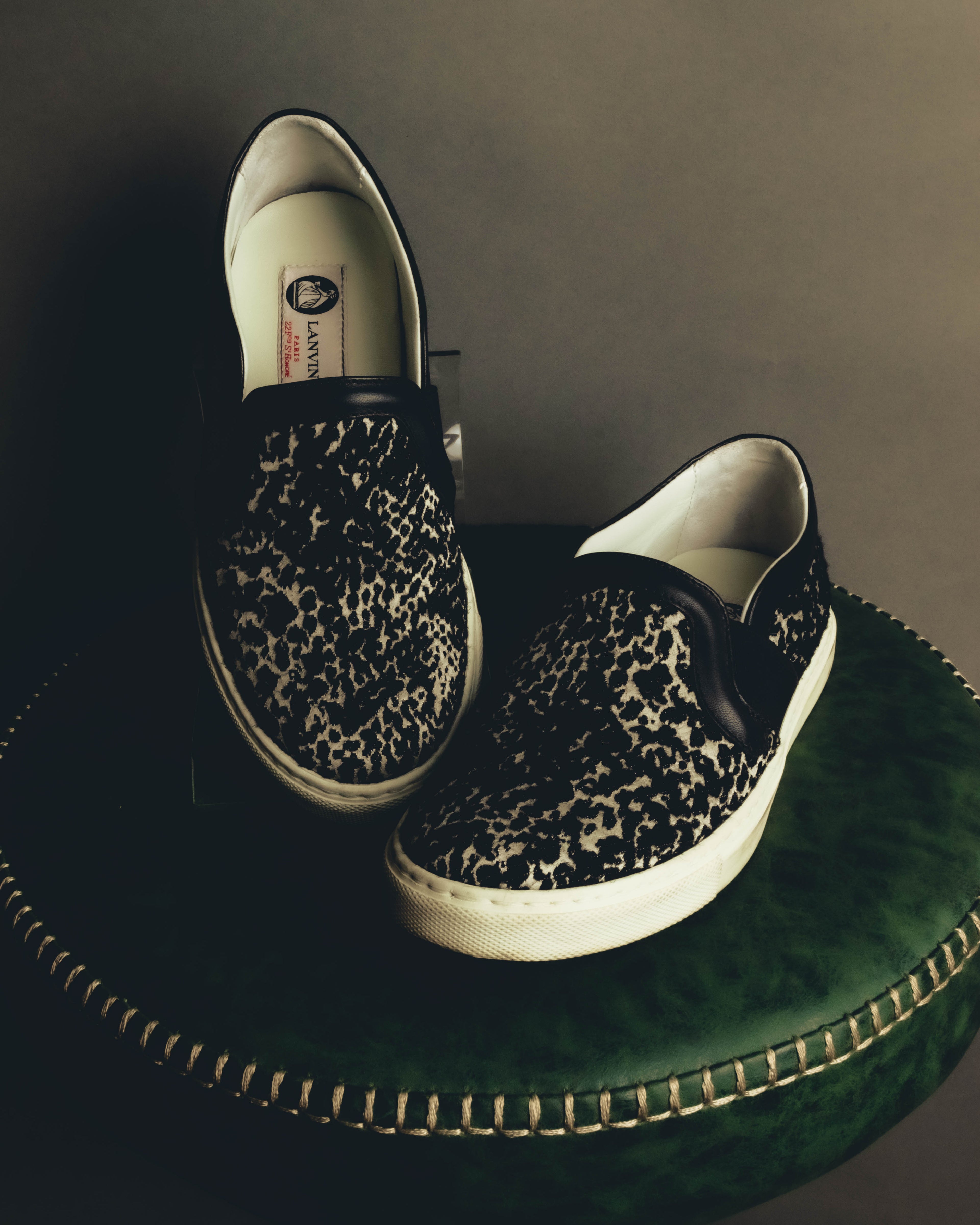 "LANVIN" 2010's Jacquard slip-on sneakers