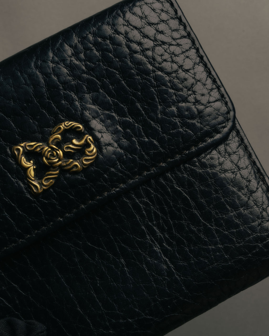 “DOLCE&GABBANA” 00’s-10’s rose DG leather wallet