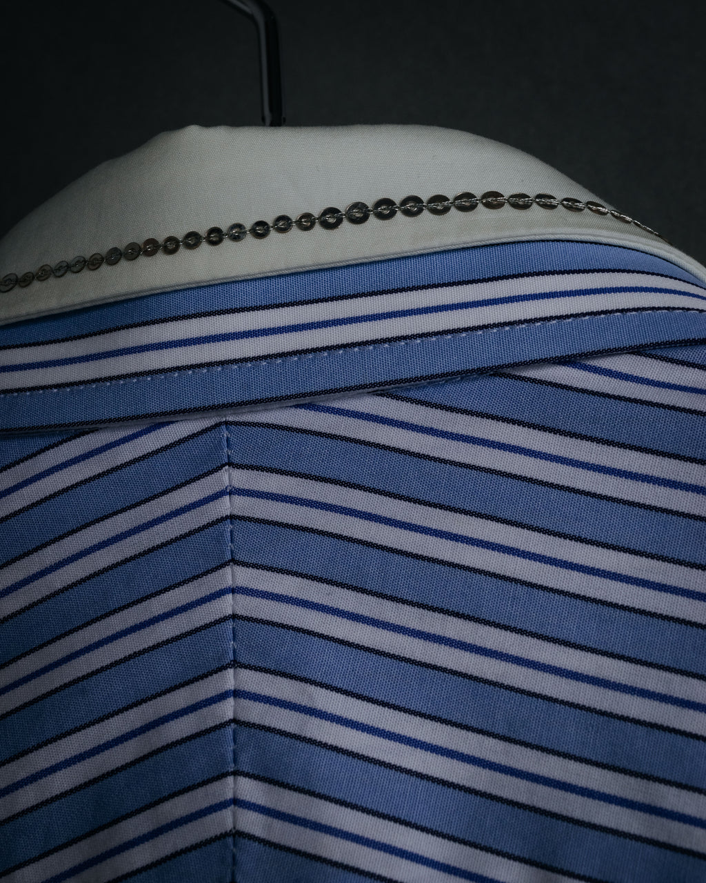 –SPECIAL– “GUCCI” 2016 embellished collar striped long shirt