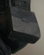 "BALENCIAGA" Sleek square toe leather derby shoes