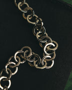 "Salvatore Ferragamo" 90's-00's Elegant gancini chain shoulder handbag