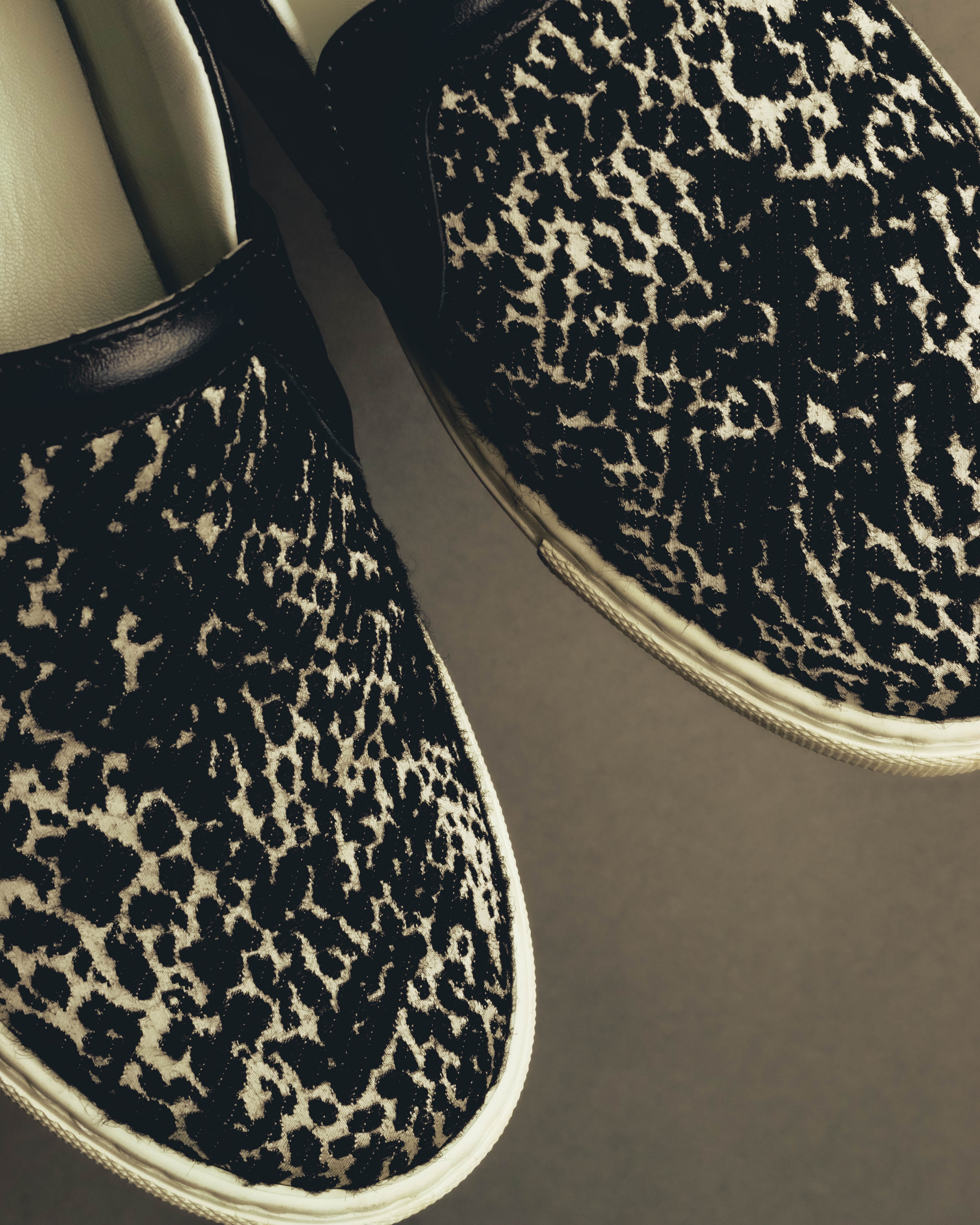 "LANVIN" 2010's Jacquard slip-on sneakers