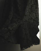 "VALENTINO" 2010's Romantic floral lace skirt