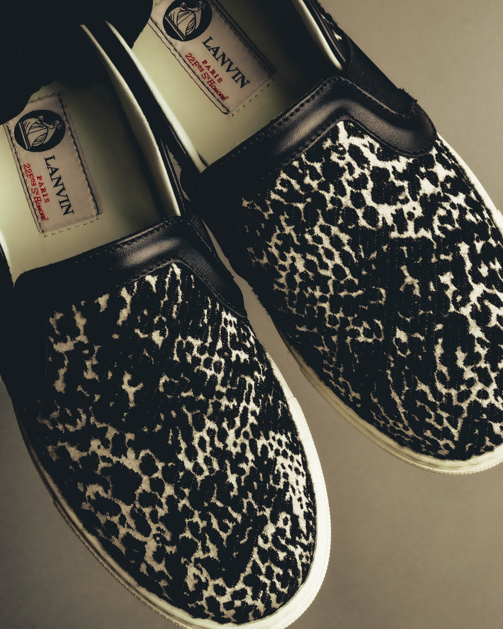 "LANVIN" 2010's Jacquard slip-on sneakers