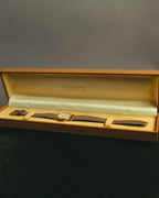 "GUCCI" 80's-90's Classic leather strap wristwatch