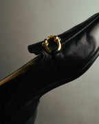 "GUCCI" 90's-00's Classic leather horsebit loafer pumps