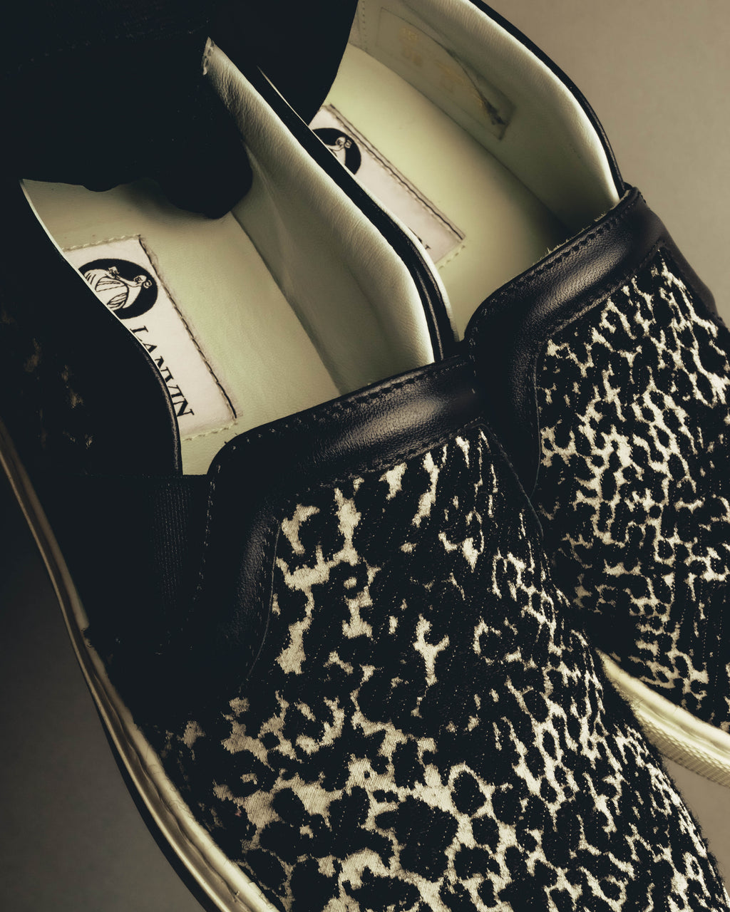 "LANVIN" 2010's Jacquard slip-on sneakers