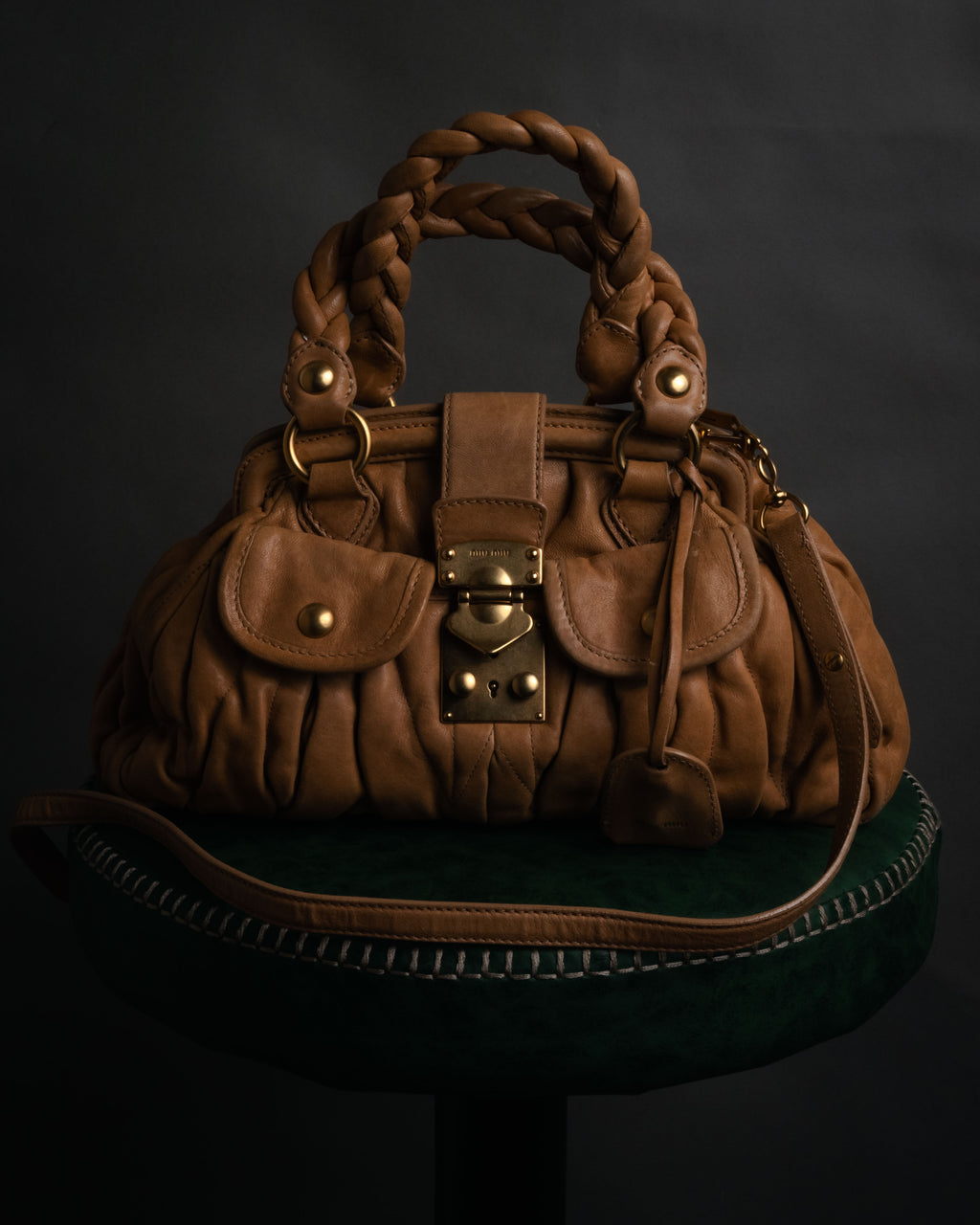 –SPECIAL– “miu miu” 2000’s braided matelasse doctor bag