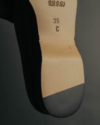 "GUCCI" 90's-00's Classic leather horsebit loafer pumps