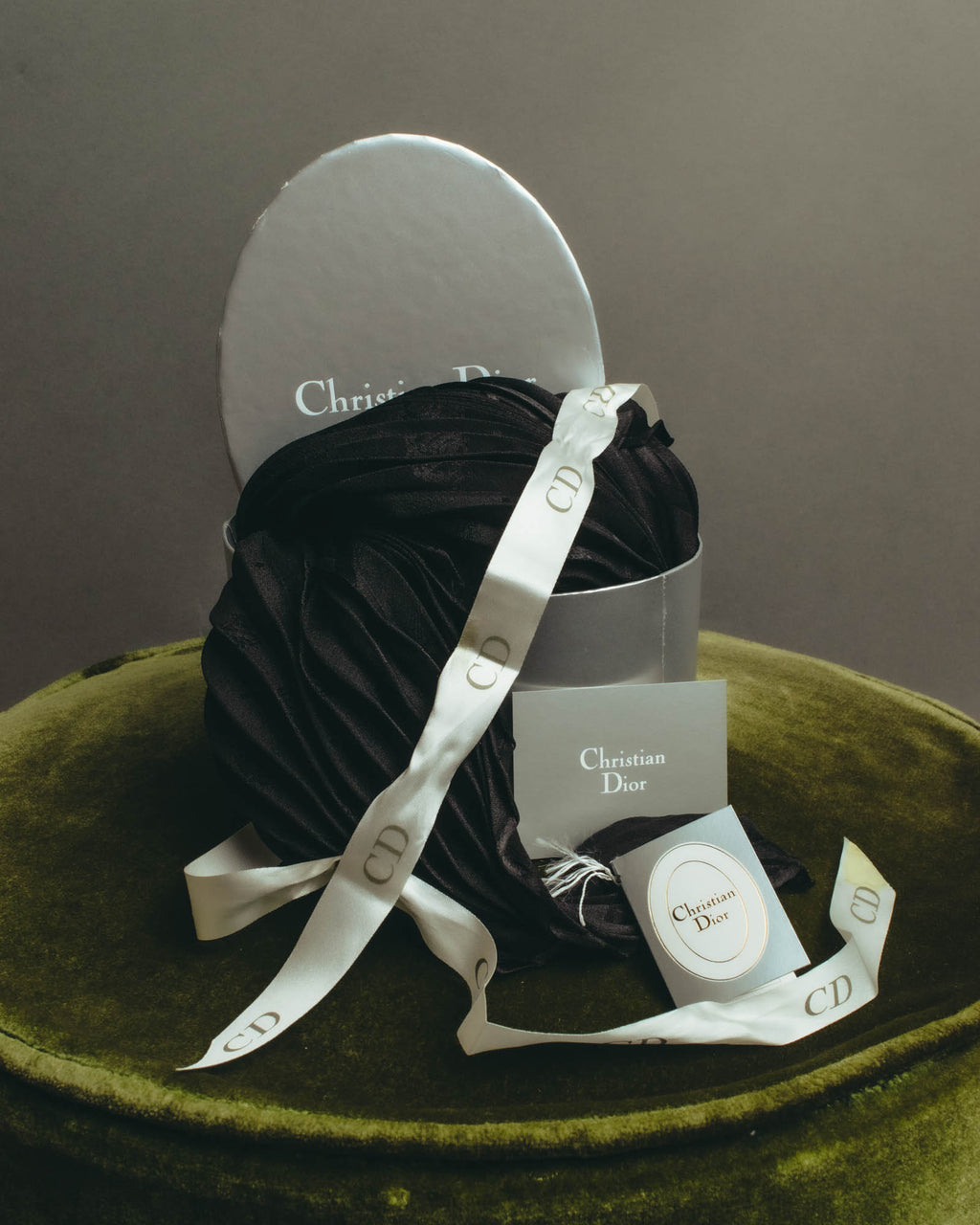 "Christian Dior" 80's-90's Pleated silk stole