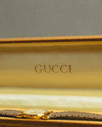 "GUCCI" 80's-90's Classic leather strap wristwatch