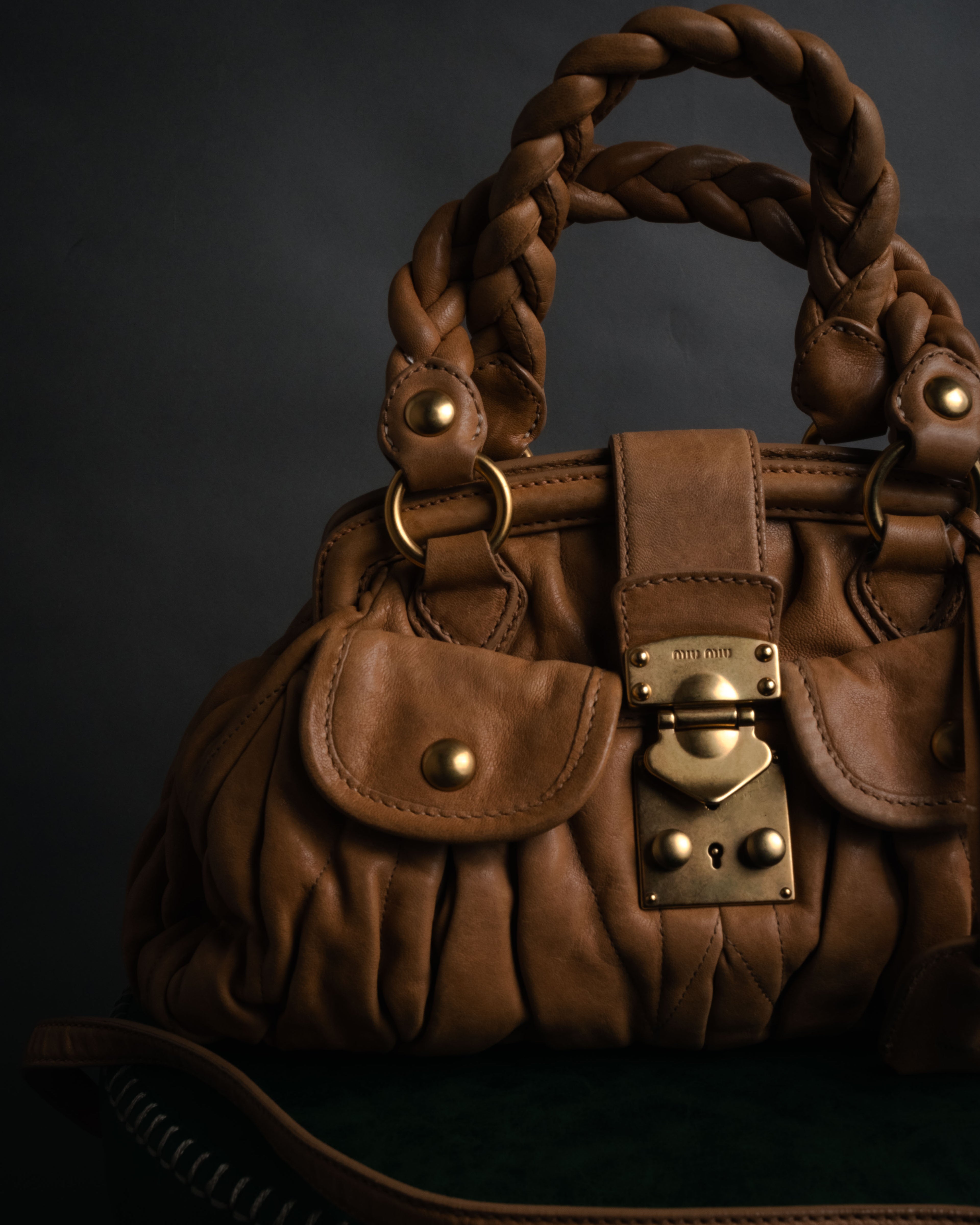 –SPECIAL– “miu miu” 2000’s braided matelasse doctor bag